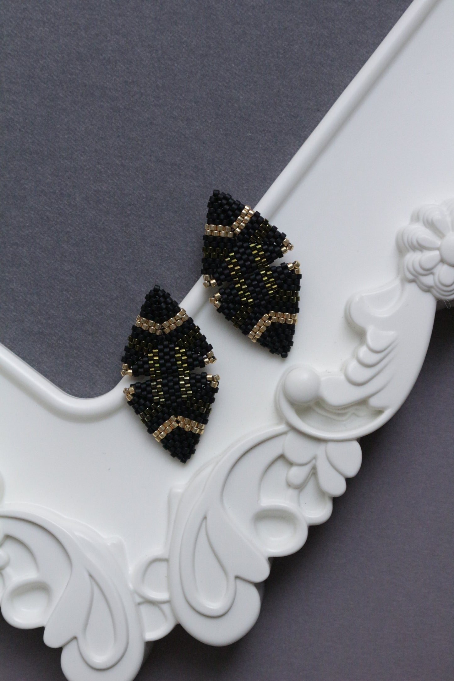 Multicolour Triangle earrings