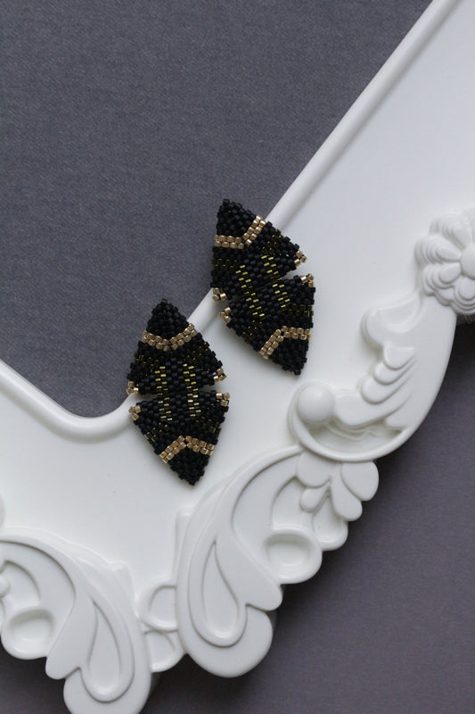 Multicolour Triangle earrings