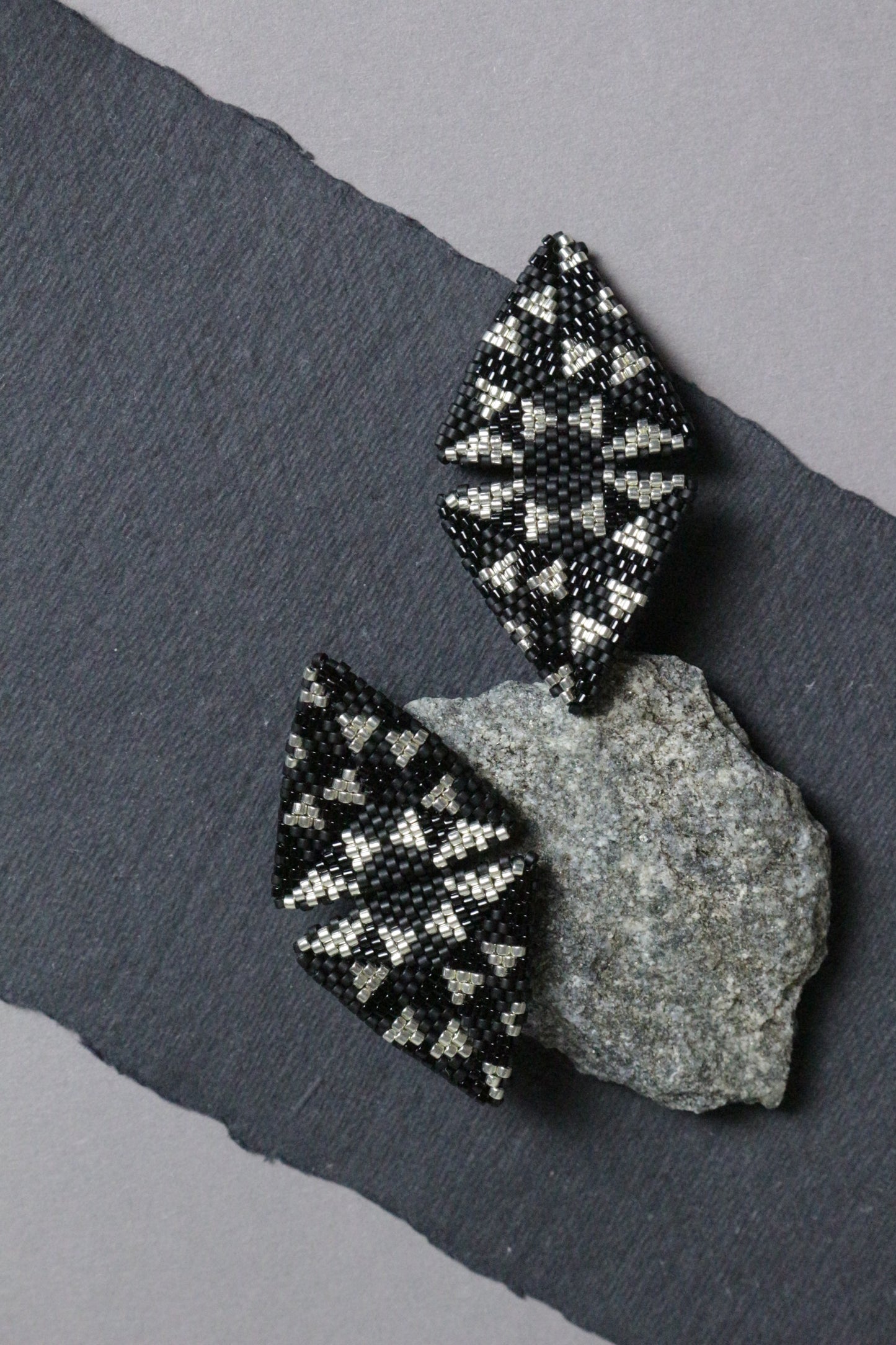 Large Triangle Geometric  earrings